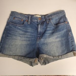 Madewell Jean Shorts Blue with a Fade